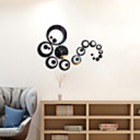 Morden 3D Acrylic Wall Clock,  Silent Non-Ticking Mirror Wall Clocks Battery Operated Decorative Wall Clock for Office,  Kitchen,  Living Room