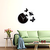 Morden Acrylic Wall Clock,  Silent Non-Ticking Mirror Wall Clocks Battery Operated Decorative Wall Clock for Office,  Kitchen,  Living Room