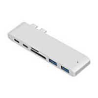 Mosible USB 3.1 Type-C Hub To Adapter HDMI VGA 4K Thunderbolt 3 Hub with Hub 3.0 TF SD Reader Slot PD