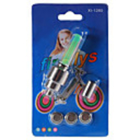 Motion Activated Green LED Wheel Lights for Bikes and Cars (2-Pack)