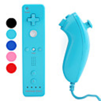 MotionPlus 2-In-1 Remote Controller and Nunchuk for Wii (Retail Box,  Assorted Colors)