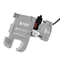 Motorcycle Aluminum Alloy Waterproof QC3.0 Quick Charger Motorcycle Charger Phone Holder Waterproof 12V MotorBike Mobile Phone Mount Power Adapter Handlebar