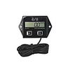 Motorcycle Digital Display Tachometer Motor Boat Engine Electronic Tachometer Built In Battery Tach Hour Meter Black