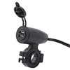 Motorcycle refitted with 5V 4.8A red LED backlight and switch control miniinthebox