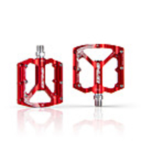 Mountain Bike Pedals Flat Platform Pedals Sealed Bearing Anti-Slip Ergonomic 2 Bearing Aluminium for Cycling Bicycle Road Bike Mountain Bike MTB Recreational Cycling Titanium