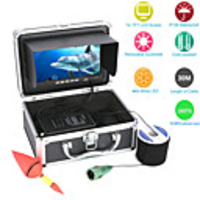 MOUNTAINONE F002M-30M 30M 1000tvl Underwater Fishing Video Camera Kit 6 PCS LED Lights with7 Inch Color Monitor