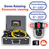 MOUNTAINONE F9807D-30M 7 inch Pipe Inspection Video Camera Drain Sewer Pipeline Industrial Endoscope Support 360 Degree Rotating Camera 30M