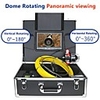 MOUNTAINONE F9809-50M 1000TVL 9 Inches Hemisphere Rotating Pipe Camera Infrared Light High Strength Fiber Underwater fishing Camera For Ice Fishing