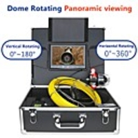 MOUNTAINONE F9809-50M 1000TVL 9 Inches Hemisphere Rotating Pipe Camera Infrared Light High Strength Fiber Underwater fishing Camera For Ice Fishing