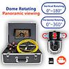 MOUNTAINONE F9809D-30M 9 Inch Pipe Inspection Video Camera Drain Sewer Pipeline Industrial Endoscope Support 360 Degree Rotating Camera 30M