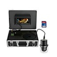 MOUNTAINONE FX7D-100M 7 Inch DVR Underwater Fishing Video Camera Fish Finder IP68 Waterproof 20 LEDs 360 Degree Rotating Dome Rotating Panoramic Camera