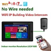 MOUNTAINONE SY706B 7 Inch Wireless Indoor monitor WIFI Video Doorbell Intercom System 1080P AHD Camera