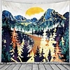 Mountains Pattern Tapestry Wall Hanging Tapestry Wall Carpet Wall Art Wall Decoration Tapestry Wall Decoration