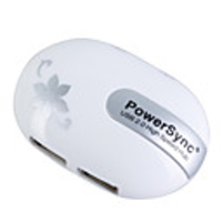 Mouse Shaped 4 Port USB 2.0 Hub (White)