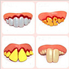 Moving the funny braces Bad teeth Wacky funny as their teeth braces on their toys
