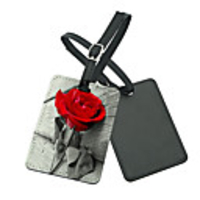 Mr and Mrs Luggage Tag Personalized Custom Made Unique Luggage Accessory Durable Convenient Leather 2pcs Black / White Monogram Travel Accessory
