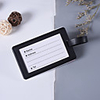 Mr and Mrs Luggage Tag Personalized Custom Made Unique Luggage Accessory Durable Convenient Leather Rubber 2pcs Black / White Monogram Travel Accessory