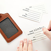 Mr and Mrs Luggage Tag Personalized Custom Made Unique Luggage Accessory Durable Convenient Leather Silica Gel 2pcs Black Brown orange Monogram Travel Accessory