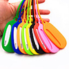 Mr and Mrs Luggage Tag Personalized Custom Made Unique Luggage Accessory Durable Convenient Leather Silica Gel 2pcs Black orange Black / Green Monogram Travel Accessory