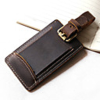 Mr and Mrs Luggage Tag Personalized Custom Made Unique Luggage Accessory Durable Convenient Leather Silica Gel 2pcs Brown Monogram Travel Accessory