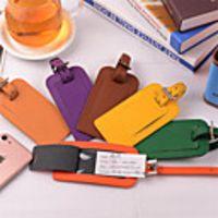Mr and Mrs Luggage Tag Personalized Custom Made Unique Luggage Accessory Durable Convenient Leather Silica Gel 2pcs orange Black Yellow Monogram Travel Accessory