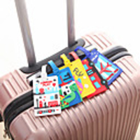 Mr and Mrs Luggage Tag Personalized Custom Made Unique Luggage Accessory Durable Convenient Leather Silica Gel 2pcs White Yellow Red Monogram Travel Accessory