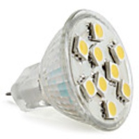 MR11 5050 SMD 9-LED Warm White 90-120LM Light Bulb (12V,  1.5-2W)