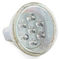 MR11 7-LED Blue Light 20LM 0.5W Spot Bulbs (12V)