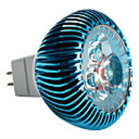 MR16 3x1W 3-LED 270-300Lm 6000K White Light Bulb 12V