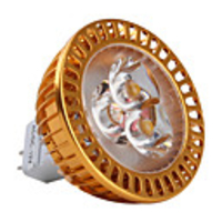 MR16 3x1W 3-LED 270Lm Warm White Light Bulb 12V