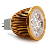 MR16 4-LED 360LM 6000K Natural White Light Spot Bulb (12-18V)
