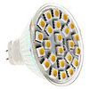 MR16 5W 24x5050 SMD 380-420LM 2800-3300K Warm White Light LED Spot Bulb (12V)