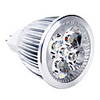 MR16 5x1W 5 LED 95-260V 3000K White Light Bulb 500Lm