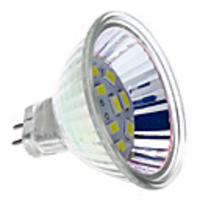 MR16 6W 12x5730SMD 550-570LM 6000-6500K Natural White Light LED Spot Bulb (12V)