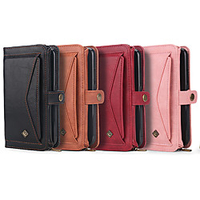 Mulitifunctional Wallet Genuine Leather Case For Samsung Galaxy S10 Plus Lite/ S9 Plus Shockproof Full Body Cases Solid Colored for S10 S9 miniinthebox