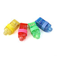 Multi-color Bright LED Finger Ring Light Laser Beams