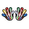 Multi-color LED Flashing Fibre Optics Finger Lights (6-Pack)