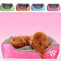 Multi Color Polyester Cute Box Shape Pet Bed for Dogs Cats 685516 cm / 27226 inch