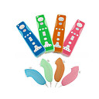 Multi Color Protective Silicone Case/Skin for Nintendo Wii Remote and Nunchuk (BCM033)