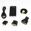 Multi-Display Converter Adapter with Black USB to VGA/DVI/HDMI