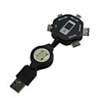 Multi-function 5-in-1 Retractable USB Charging Cable