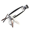 Multi-function Knife Keychain Gas Jet Lighter (Random Color)