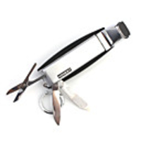 Multi-function Knife Keychain Gas Jet Lighter (Random Color)