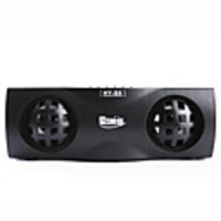 Multi Media USB Speaker with Earphone Jack and TF Card (Black)