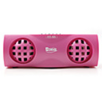 Multi Media USB Speaker with Earphone Jack and TF Card (Pink)