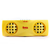 Multi Media USB Speaker with Earphone Jack and TF Card (Yellow)