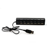 Multi-plug Socket Design 7 Ports Hi-Speed USB 2.0 Hub