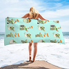Multi Purpose Beach Towel, Superfine Fibre Rectangular Colorful Cartoon Patterned Silk Scarf, Sand Free Towel,  for Travel,  Camping,  Pool,  Outdoor or Picnic miniinthebox