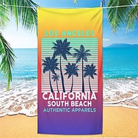 Multi Purpose Beach Towel, Superfine Fibre Rectangular Colorful Seaside Beach Patterned Silk Scarf, Sand Free Towel,  for Travel,  Camping,  Pool,  Outdoor or Picnic miniinthebox