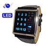 Multicolor 29 leds Silver Strap LED Watch(QW069)